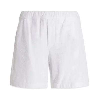 PRADA Cotton Terry Shorts "White"