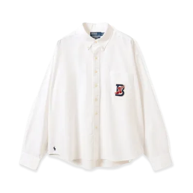 BEAMS x Polo Ralph Lauren Women's B Wing LS OX BD Shirt "BSR White"