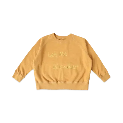 Ron Herman 15th Anniversary RH Vintage Let Me Wonder Sweat Shirt "Brown"