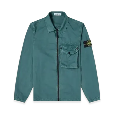 Stone Island 117WN T.CO+OLD Overshirt - 21SS "Petrol"