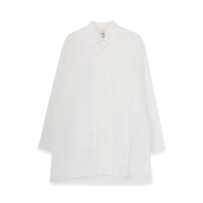 Ground Y Switching Material Patchwork White Shirt "White"