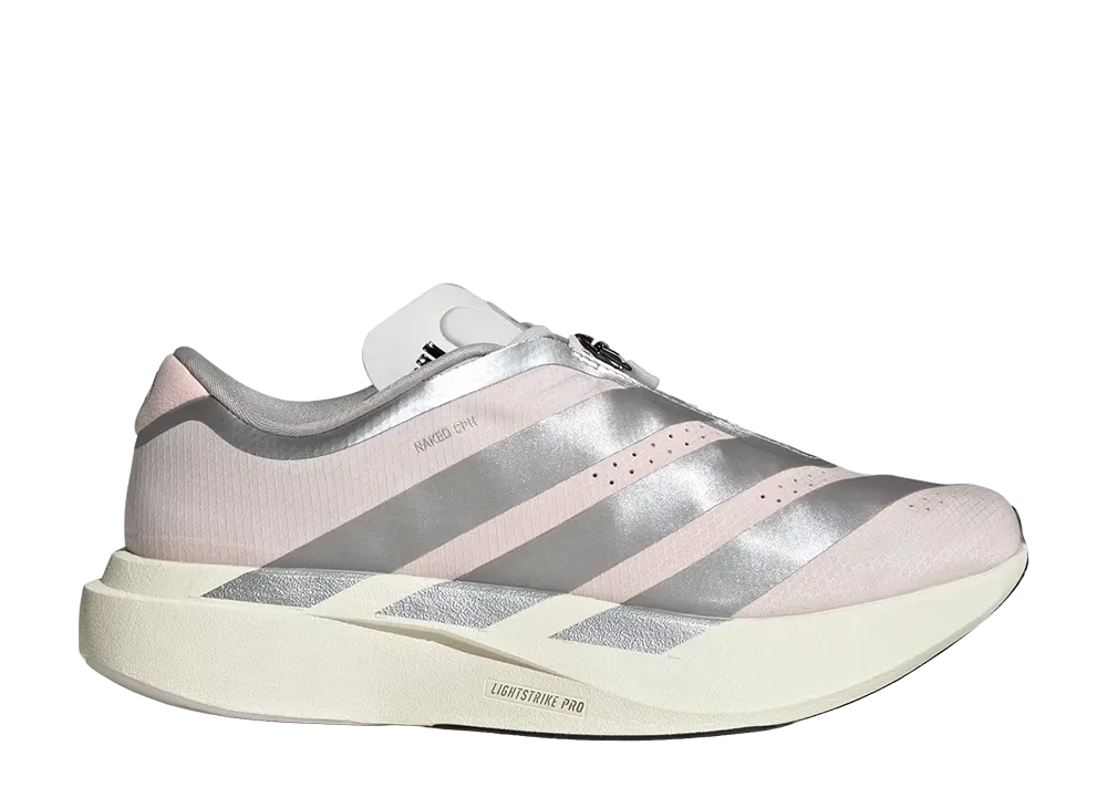 Naked × adidas Women's Adizero Evo SL Zip "Sandy Pink/Silver Metallic/Off White"