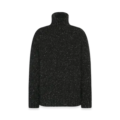 The Row Balzac Cashmere Turtleneck "Charcoal Melange"