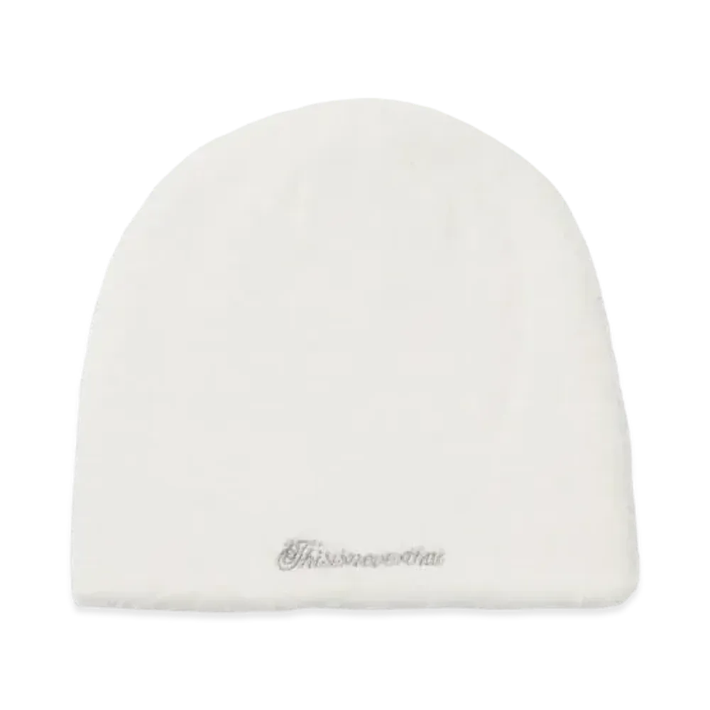 thisisneverthat Shaggy No Cuff Beanie "Off White"