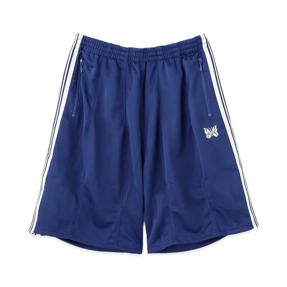 NEEDLES x BEAVER H.D Track Shorts - Poly Smooth "Royal"