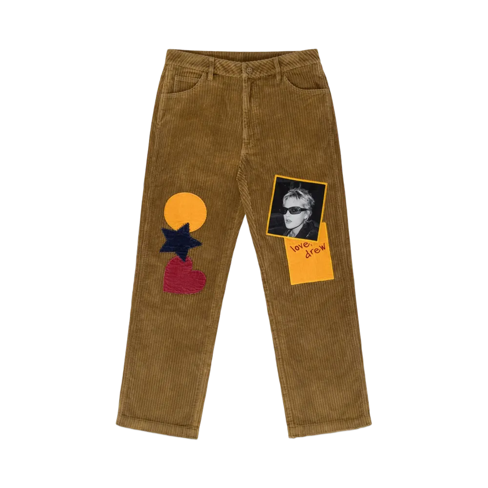 Drew House Db Distressed Corduroy Pant "Washed Red Brown"
