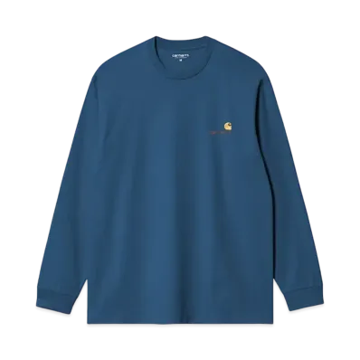Carhartt WIP L/S American Script T-Shirt "Sodalite"