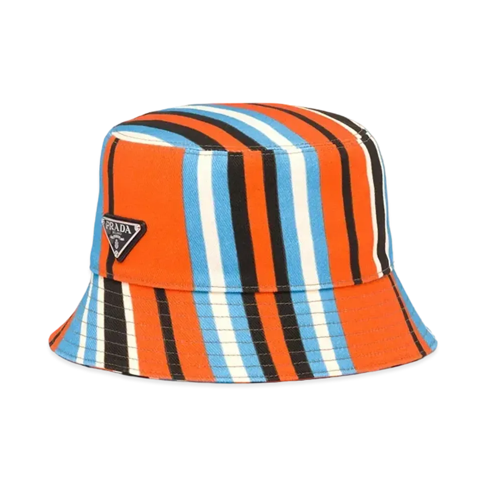 PRADA Print Drill Hat "Orange"