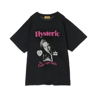 HYSTERIC GLAMOUR Erotic Chicks Oversized T-Shirt "Black"