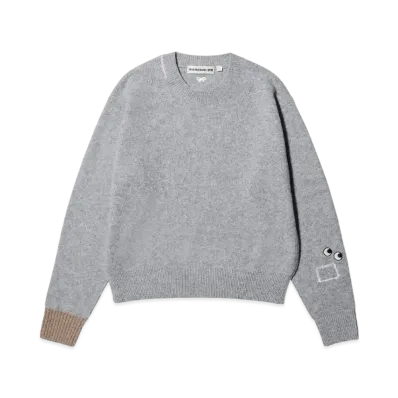 Uniqlo X Anya Hindmarch Premium Lamb Crew Neck Sweater "Light Gray"