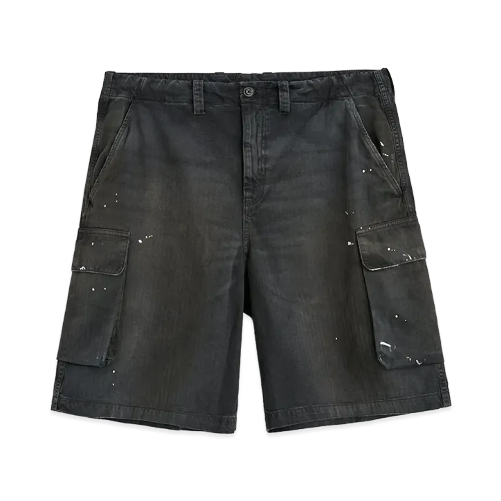 OUR LEGACY Mount Shorts "Nebula Wash Jungle Herringbone"