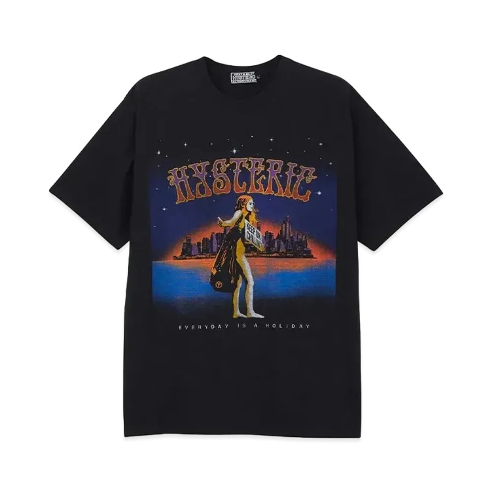 HYSTERIC GLAMOUR Keep On Chillin' T-Shirt "Black"
