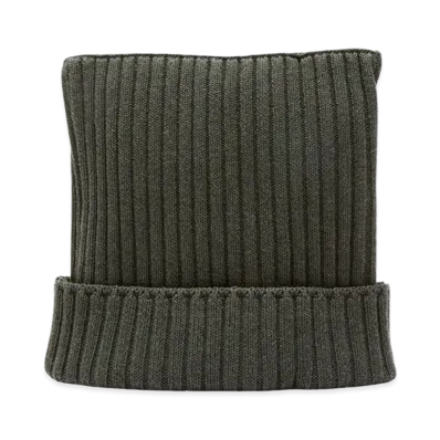 Acne Studios Ribbed Square Beanie "Vintage Green"