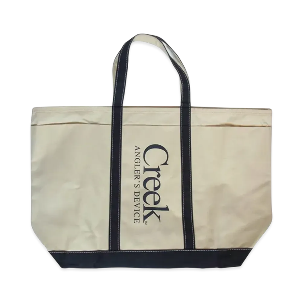 Creek Angler's Device x This is a(n) Field Tote XL "White/Forest Green"