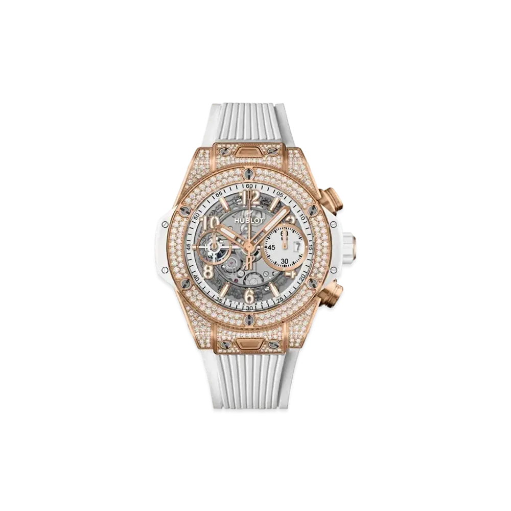 HUBLOT Big Bang Unico King Gold White Pave 42mm