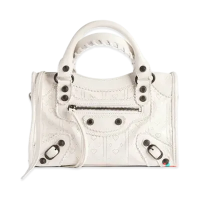 BALENCIAGA Women's Le City Bag Mini "White"