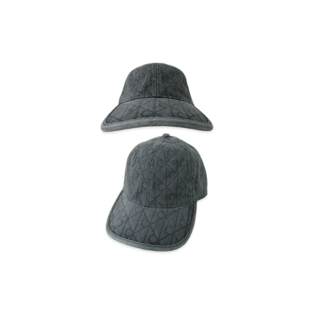 Calvin Klein Denim Emblem Burnout W Patch Cap "Charcoal Gray"