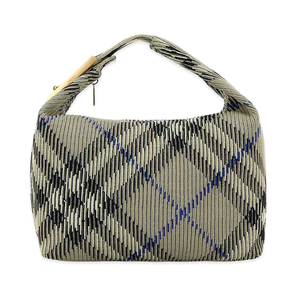 Burberry Women's Embroidered Nylon Medium Peg Handbag "Printed"