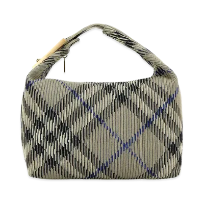 Burberry Women's Embroidered Nylon Medium Peg Handbag "Printed"