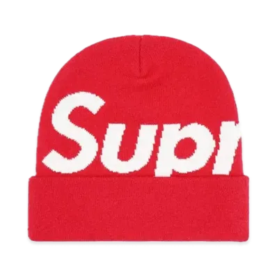 Supreme Big Logo Beanie "Red" (23FW)