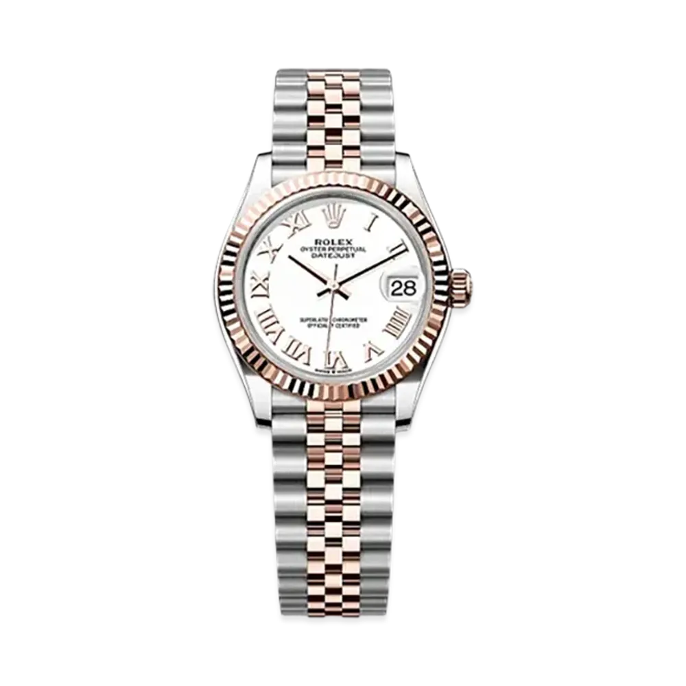 ROLEX Datejust 31mm Oystersteel & Everose Gold 278271 "White"