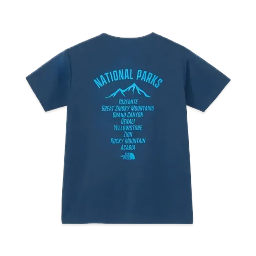 The North Face Kids Short Sleeve TNF Bug Free Graphic Tee "Mountain Blue"
