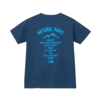 The North Face Kids Short Sleeve TNF Bug Free Graphic Tee "Mountain Blue"