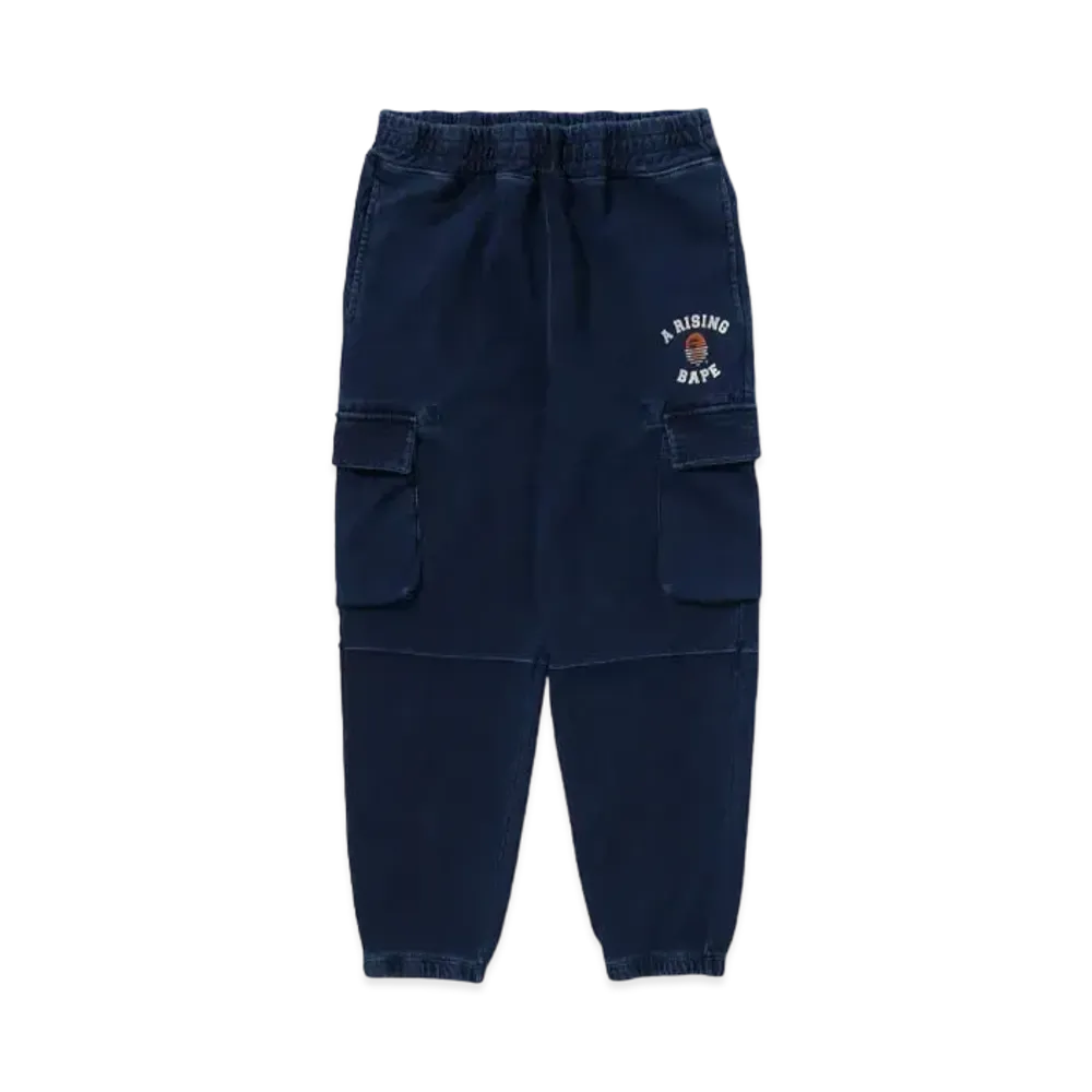 A RISING BAPE Military Indigo Sweatpants "Indigo"
