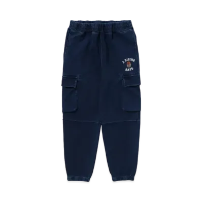 A RISING BAPE Military Indigo Sweatpants "Indigo"