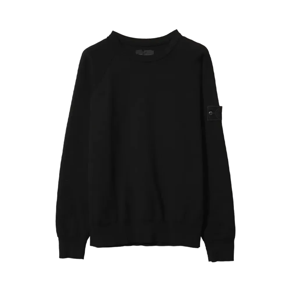 Stone Island Ghost Piece Soft Cotton Knit "Black"