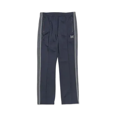 Needles NARROW TRACK PANT - POLY SMOOTH "Navy"