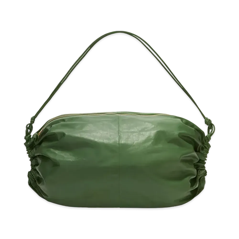 Jil Sander Drawstring Crossbody Duffle "Green"