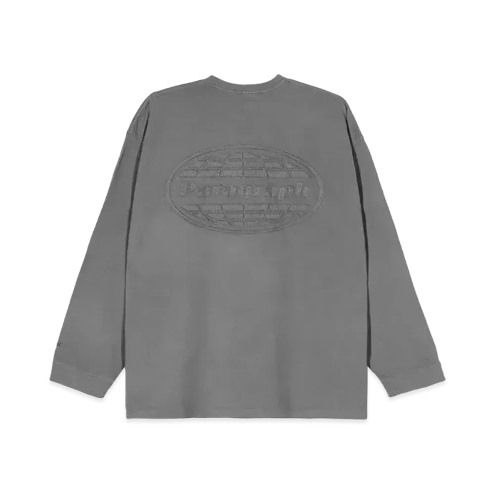 Paragraph Damaged Ellipse Logo L/S "Charcoal"