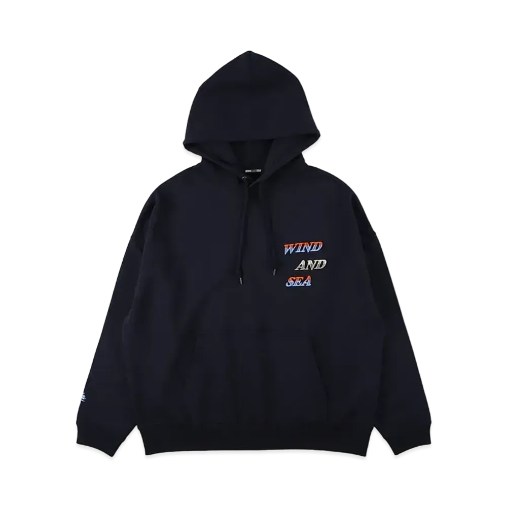 WIND AND SEA Gradation Logo Hoodie "Navy"