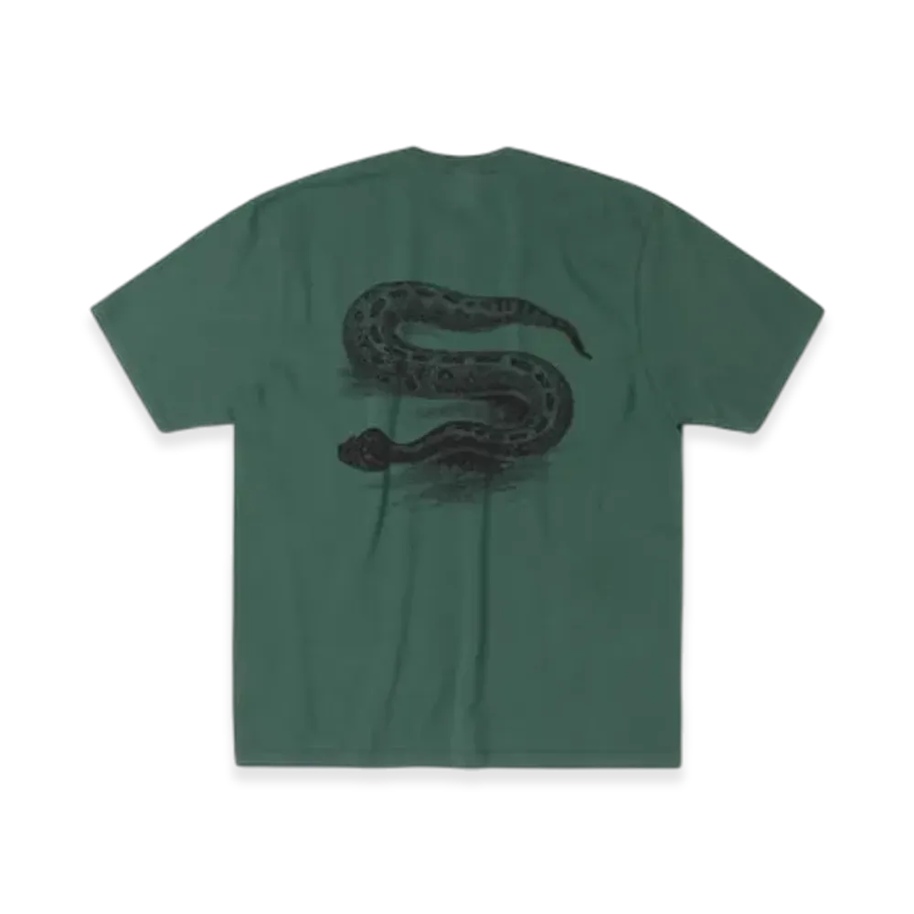 Stussy Serpent Tee Pigment Dyed "Pine"