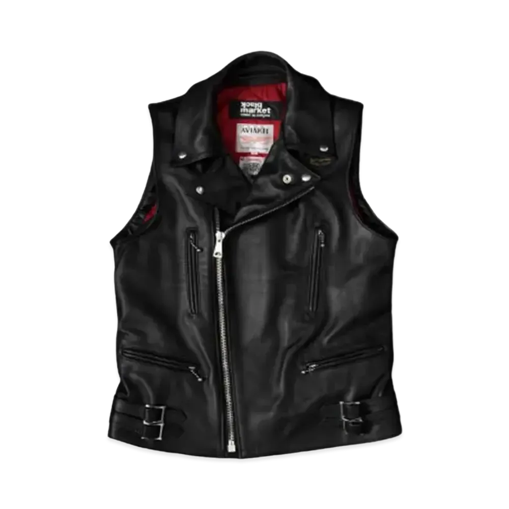 COMME des GARCONS  BLACKMARKET WOLF'S HEAD VEST #3 "Black"