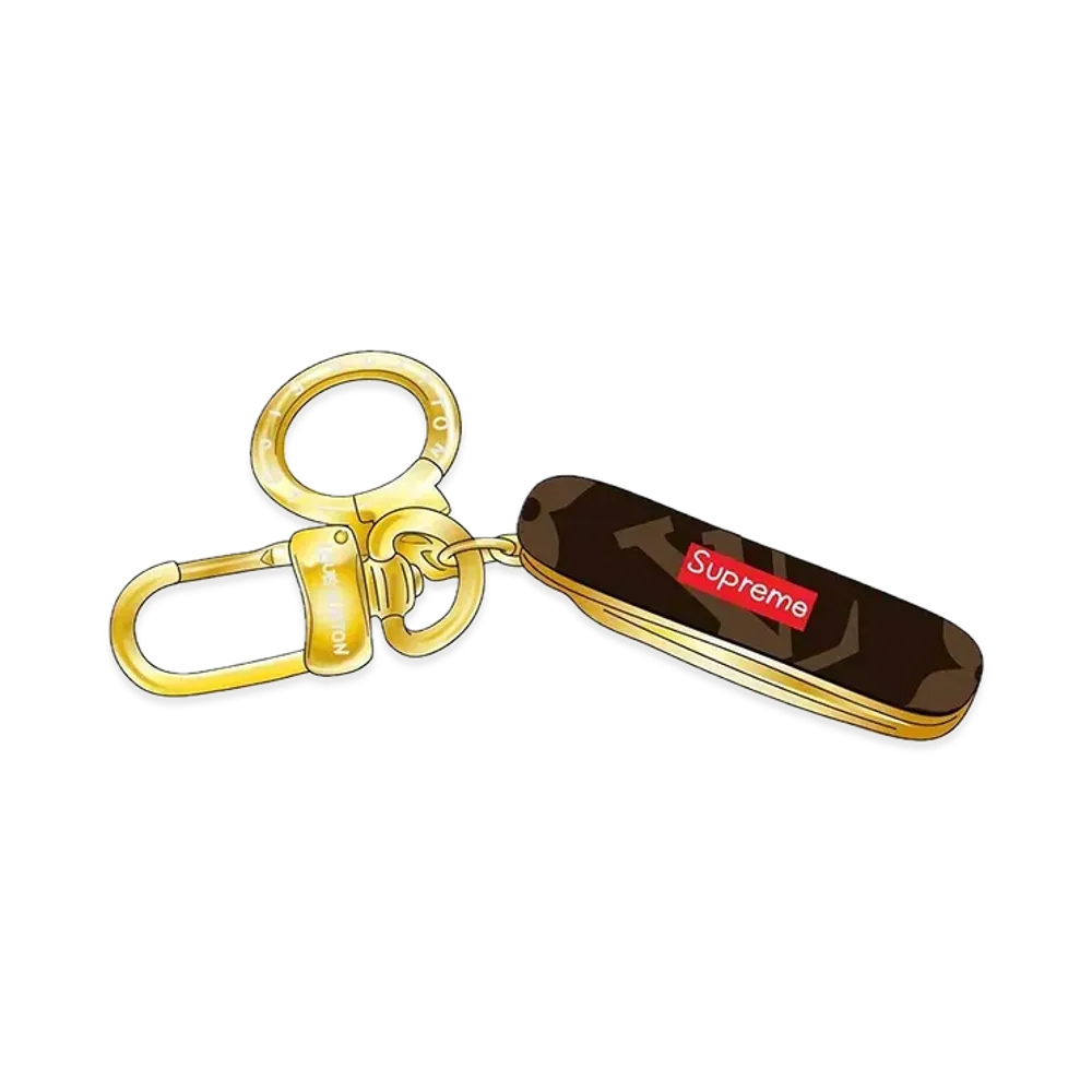 Supreme x Louis Vuitton Pocket Knife Keychain "Brown"