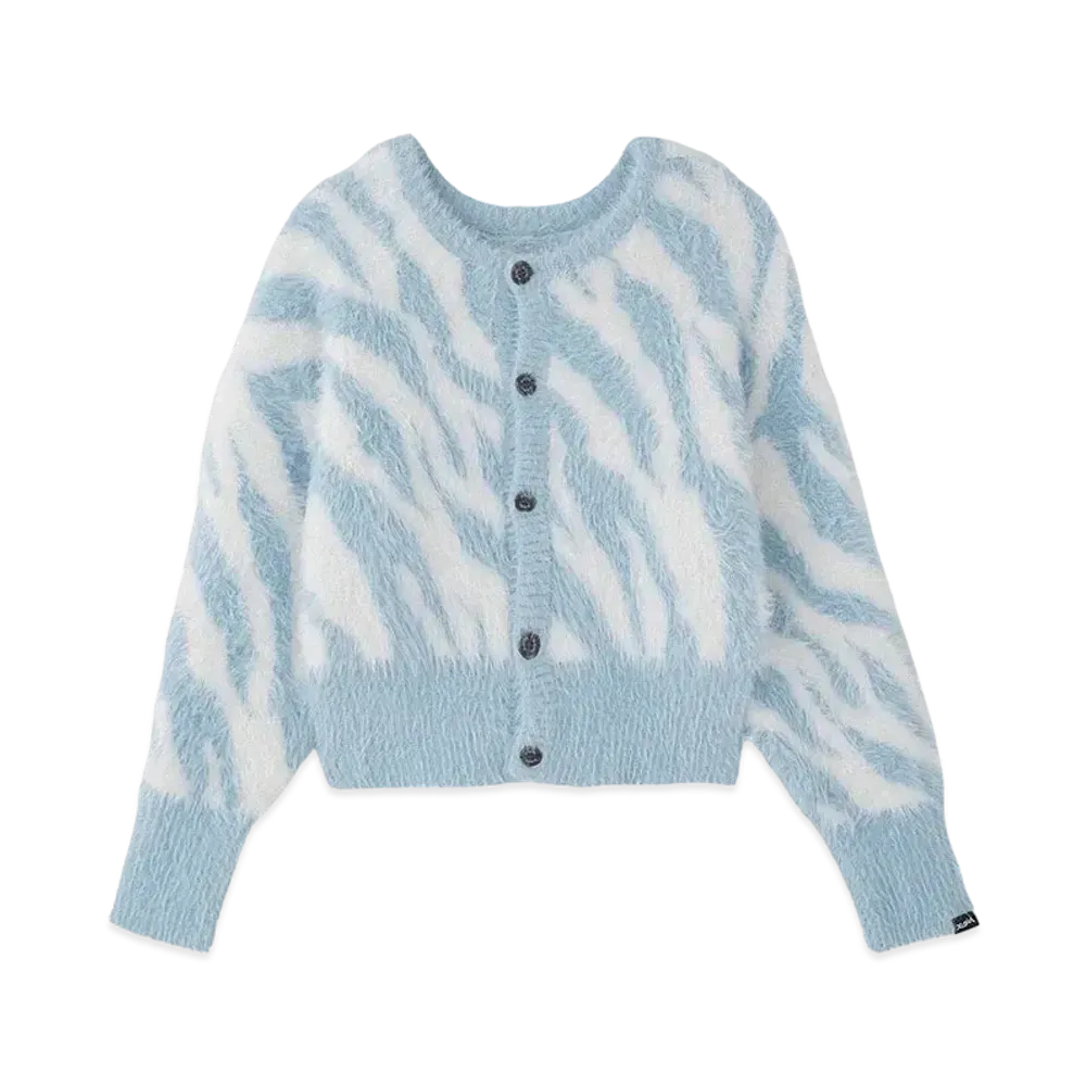 X-Girl Zebra 2Way Knit Cardigan "Ltblue"
