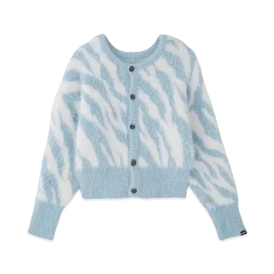 X-Girl Zebra 2Way Knit Cardigan "Ltblue"