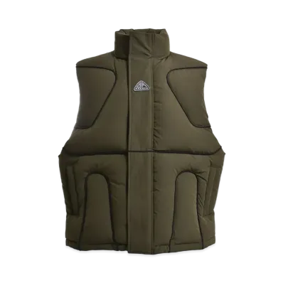 BREATH Tech Piping Down Vest "Olive"