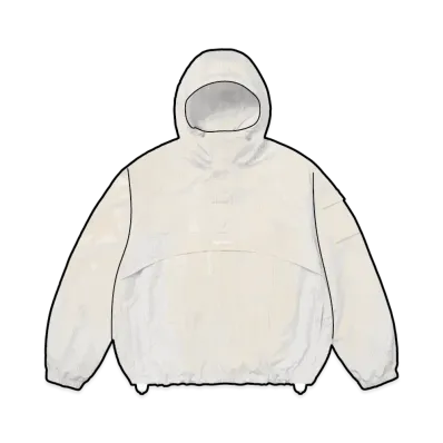 Supreme Reflective Ripstop Anorak "White"