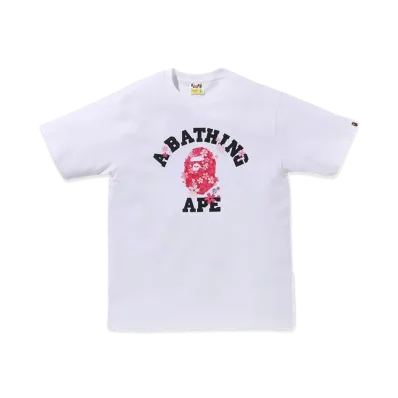 A BATHING APE Sakura College Tee "White"