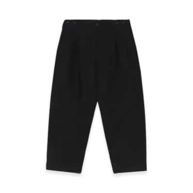 Y's for men Garment Dyed Cropped Pants "Black"