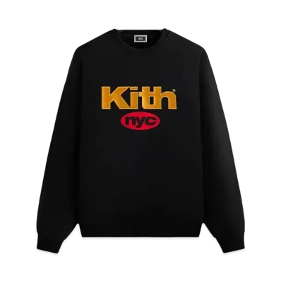 Kith NYC Nimbus Logo Nelson Crewneck "Black"