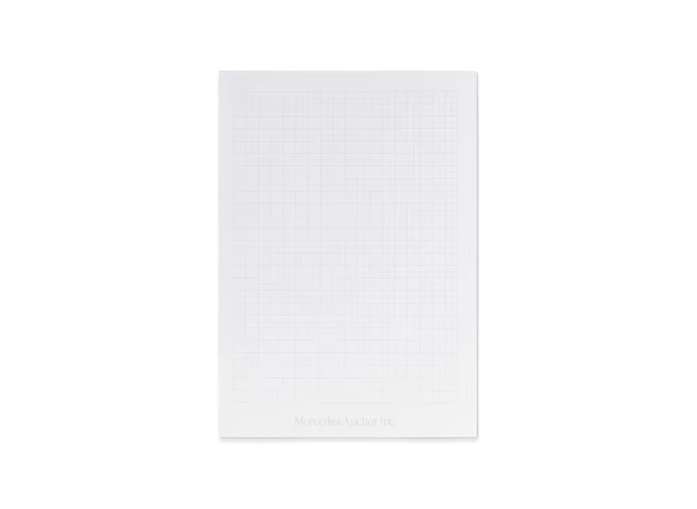 Mercedes Anchor inc. Grid Memo Pad "White"