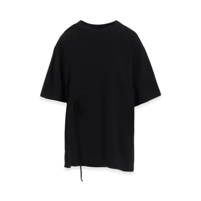 S'YTE Soft Jersey T-Shirt With Gathered Strings "Black"