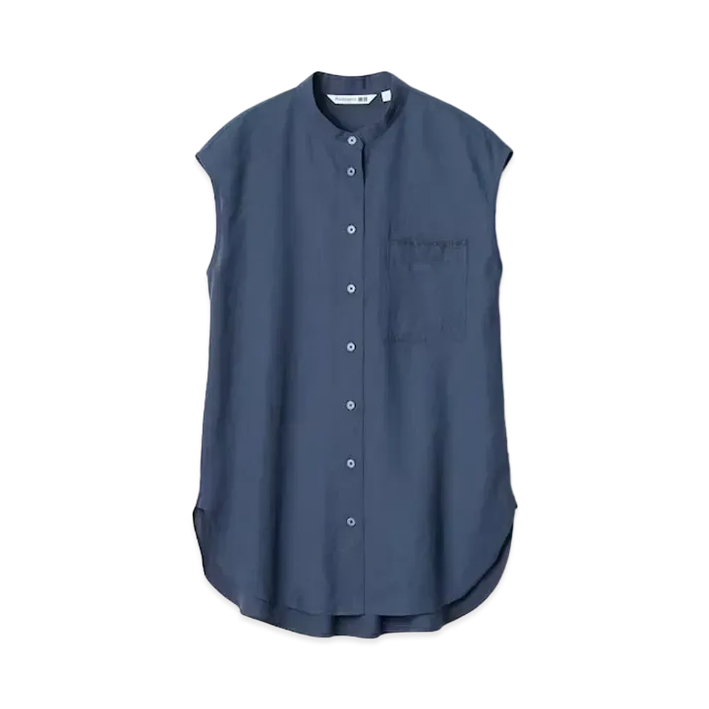 Uniqlo x JW Anderson 24SS Linen Blend Long Shirt "Blue"