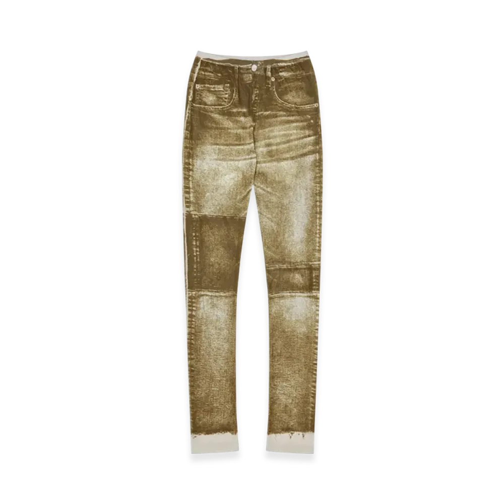MM6 Maison Margiela Women's Trompe L'oeil Leggings "Kakhi"