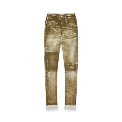 MM6 Maison Margiela Women's Trompe L'oeil Leggings "Kakhi"