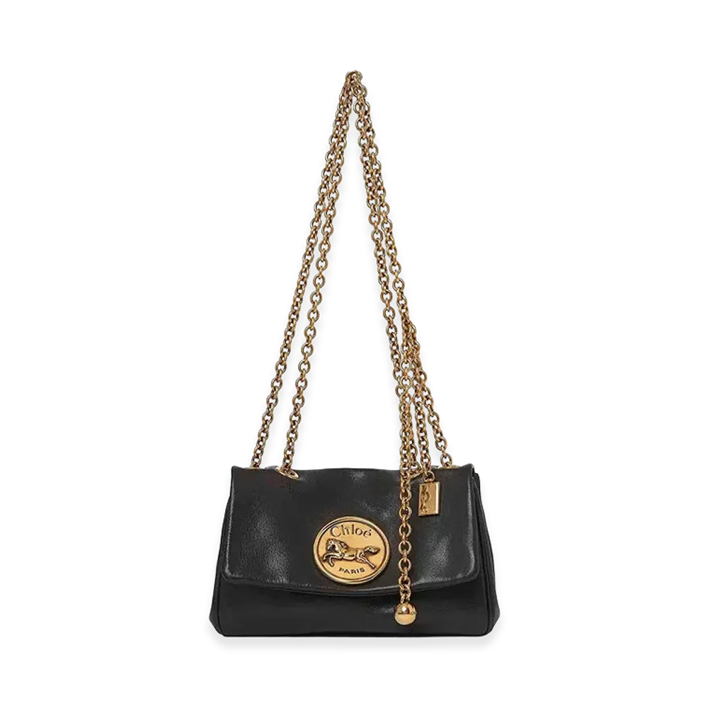 Chloe Women's Leather Heritage Shoulder Bag "Black"